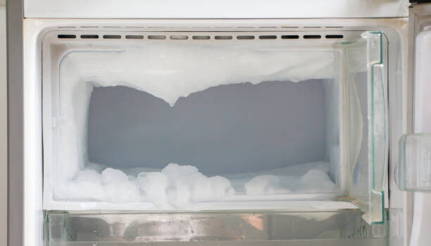 Ice Frozen In The Fridge