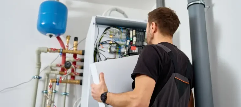 Technician diagnosing a Samsung dryer that runs without heating.