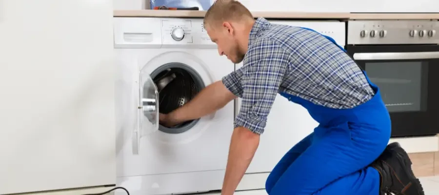 Samsung dryer being inspected after it stopped producing heat. Samsung dryer being inspected after it stopped producing heat.
